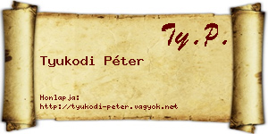 Tyukodi Péter névjegykártya